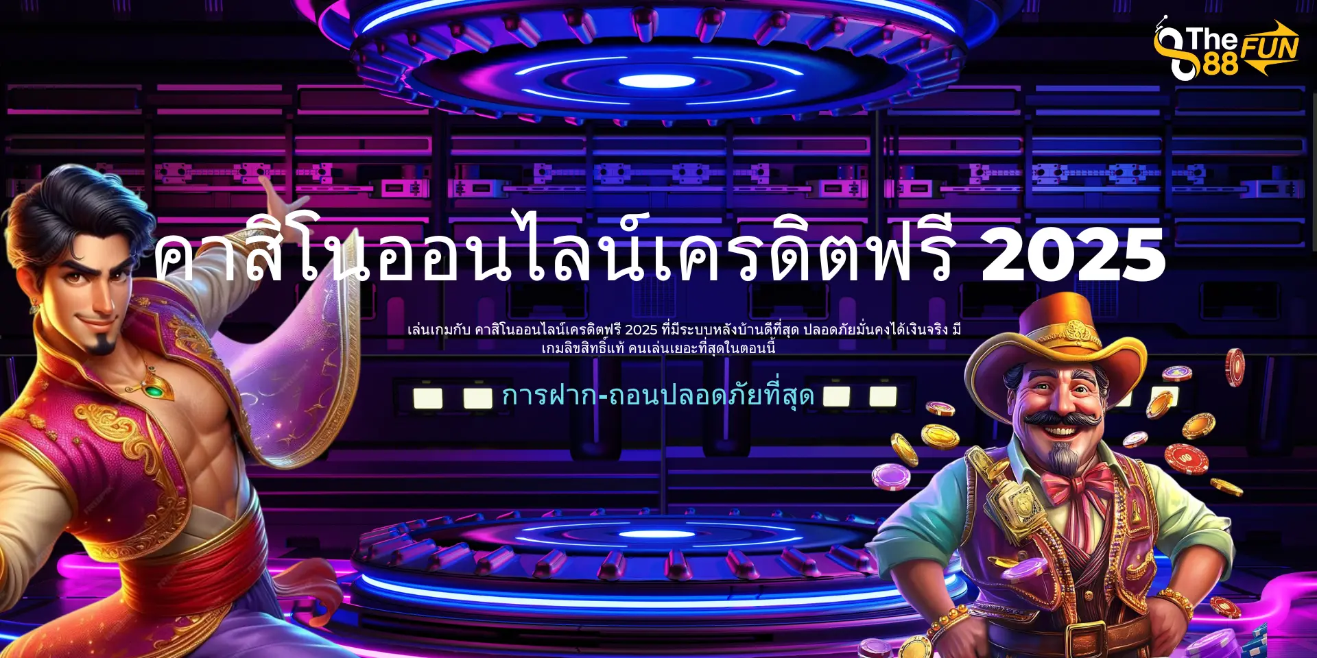 คาสิโนออนไลน์เครดิตฟรี 2025 ที่มีระบบการฝาก-ถอนปลอดภัยที่สุด